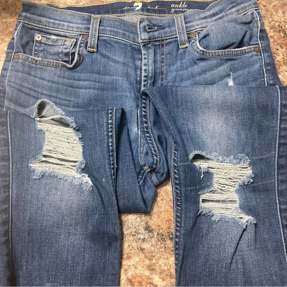 7 For All Mankind Ankle Gwenevere Jeans - Picture 6 of 7